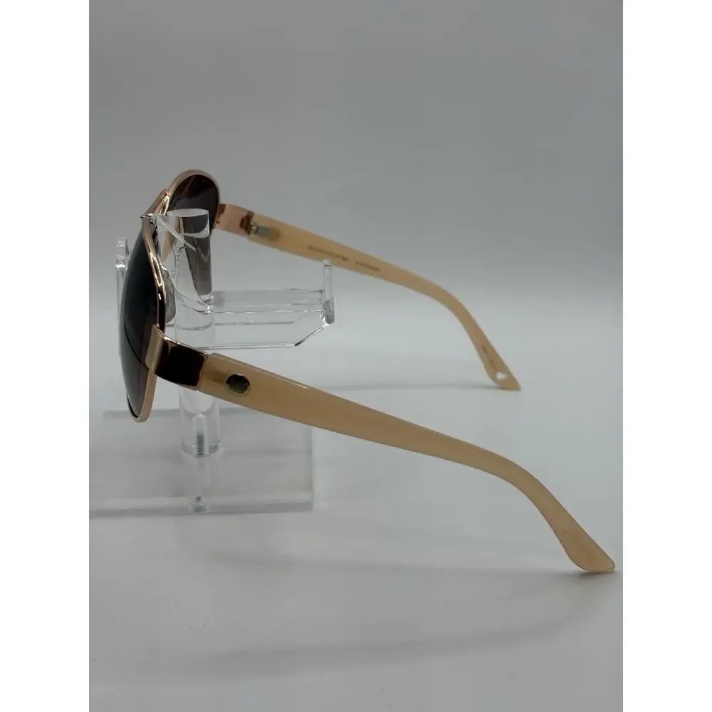 Juicy Couture Aviator Sunglasses Brown Gradient Rose Gold Beige Women WJC61SG28S